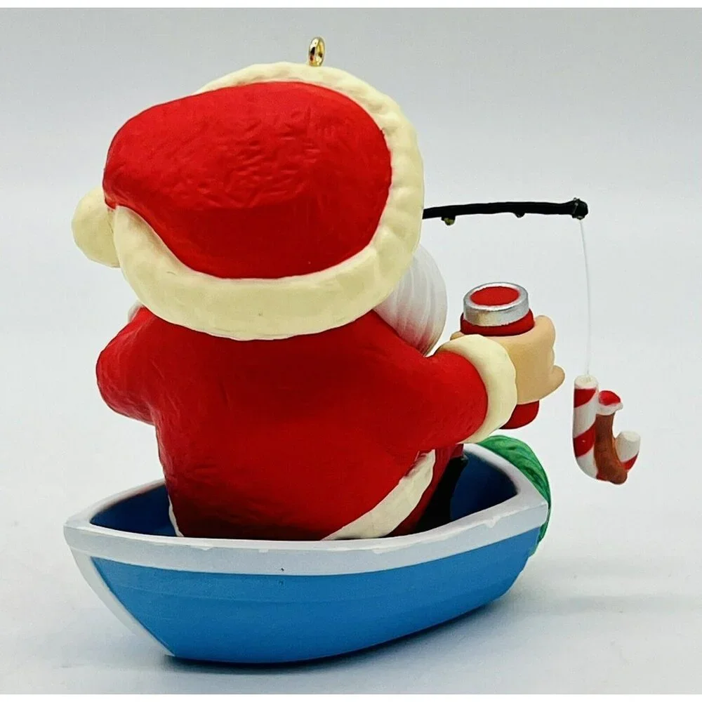 Hallmark Keepsake Ornament Merry Fishmas Santa‎ Fishing Boat 2017 Christmas